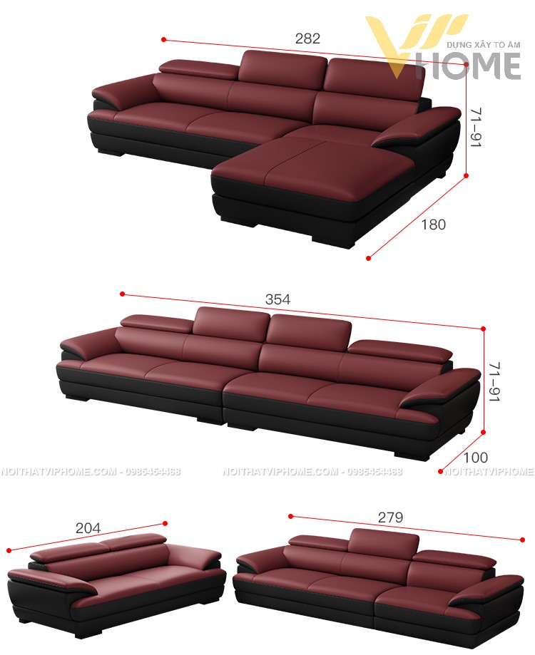 Sofa da cao cấp đẹp SHD-2034