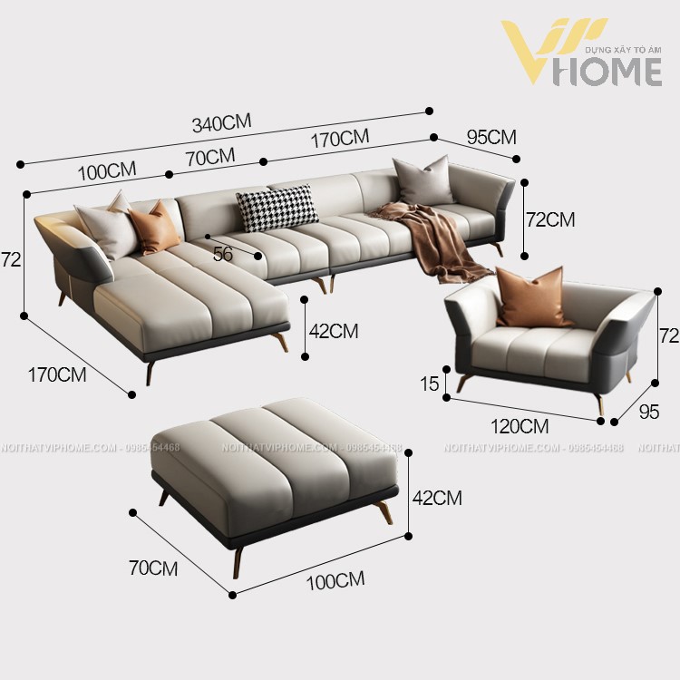Sofa da cao cấp đẹp SHD-2044