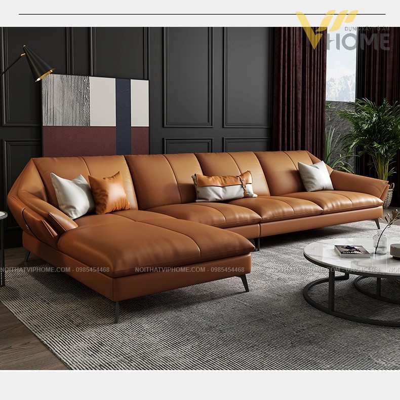 Sofa da cao cấp đẹp SHD-2047