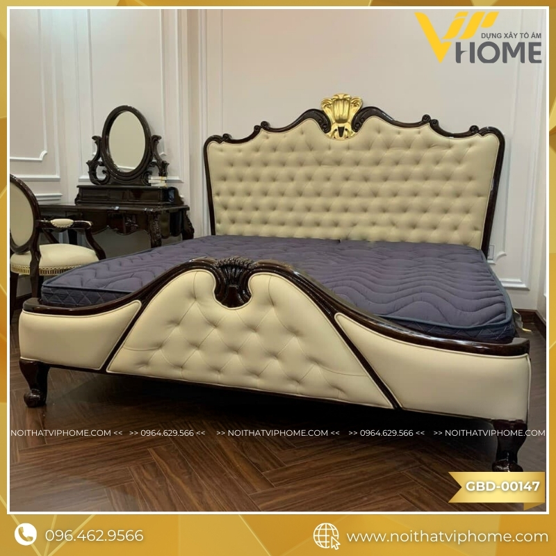 GIƯỜNG BỌC DA CAO CẤP GBD-00147