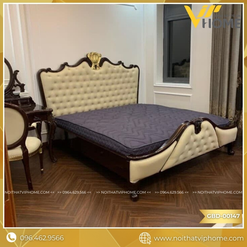 GIƯỜNG BỌC DA CAO CẤP GBD-00147