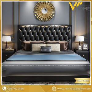 GIƯỜNG BỌC DA CAO CẤP GBD-00033