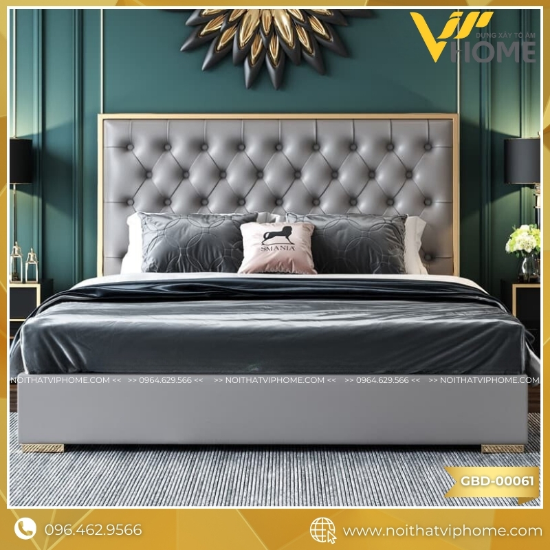 GIƯỜNG BỌC DA CAO CẤP GBD-00061
