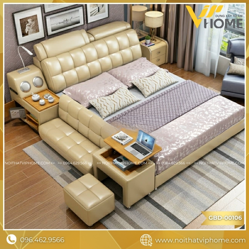 GIƯỜNG BỌC DA MASSAGE GBD-00106
