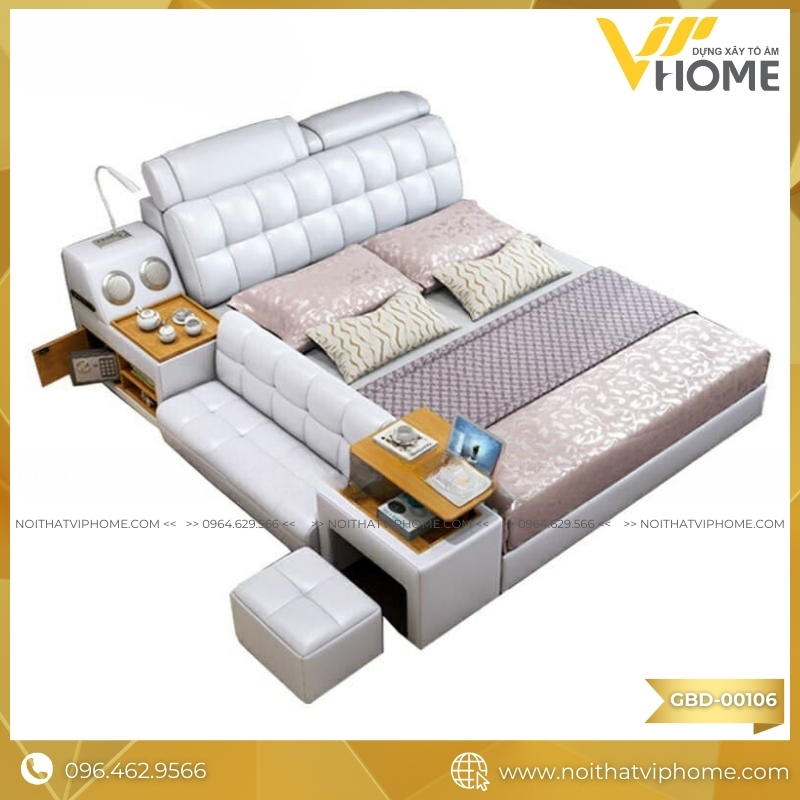 GIƯỜNG BỌC DA MASSAGE GBD-00106
