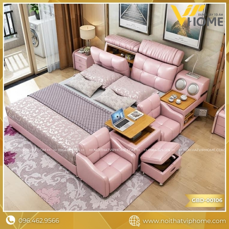 GIƯỜNG BỌC DA MASSAGE GBD-00106