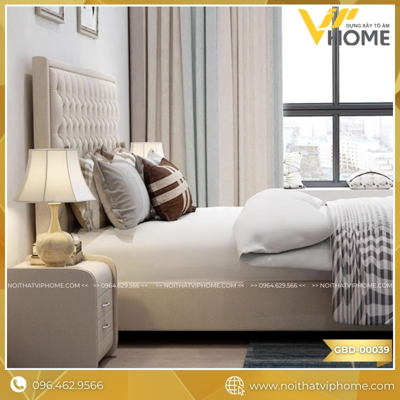 GIƯỜNG BỌC VẢI CAO CẤP GBD-00039