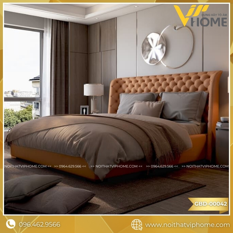 GIƯỜNG BỌC VẢI CAO CẤP GBD-00042