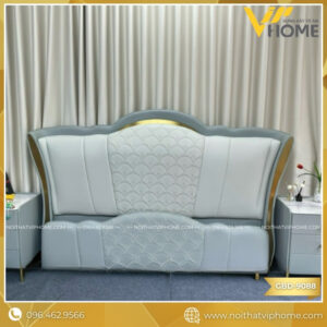 GIƯỜNG ĐÔI BỌC VẢI NỈ CAO CẤP KAZAN GBD-9088
