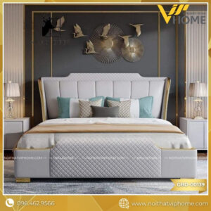 GIƯỜNG NGỦ BỌC DA CAO CẤP GBD-00139