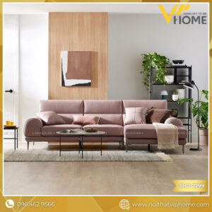 MONCHOU – SOFA GÓC DA 3 CHỖ TỰA GẬT GÙ SHD-2299