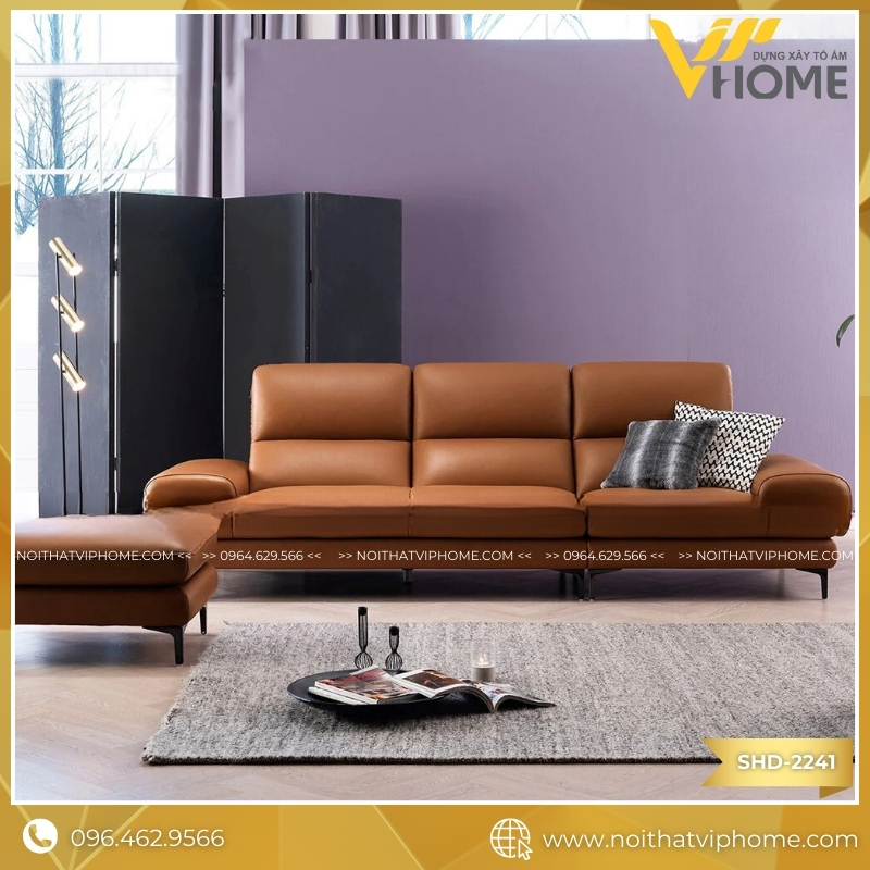 PALERMO – SOFA VĂNG BỌC DA SHD-2241