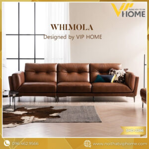 WHIMOLA – SOFA VĂNG DA 3 CHỖ TỰA LIỀN SHD-2286