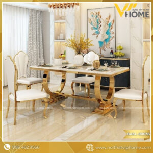 BÀN ĂN KIM LOẠI CAO CẤP BAKL-00036