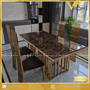 BÀN ĂN KIM LOẠI CAO CẤP BAKL-00069