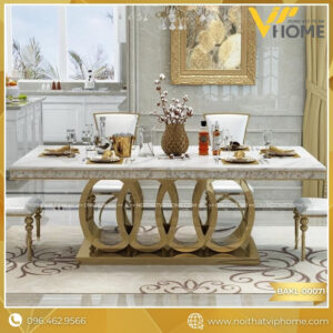 BÀN ĂN KIM LOẠI CAO CẤP BAKL-00071