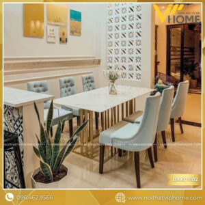 BÀN ĂN MẠ VÀNG BAKL-1102