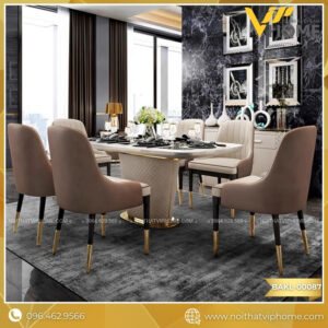 LISBON-BÀN ĂN KIM LOẠI CAO CẤP BAKL-00087