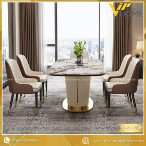 LISBON-BÀN ĂN KIM LOẠI CAO CẤP BAKL-00087