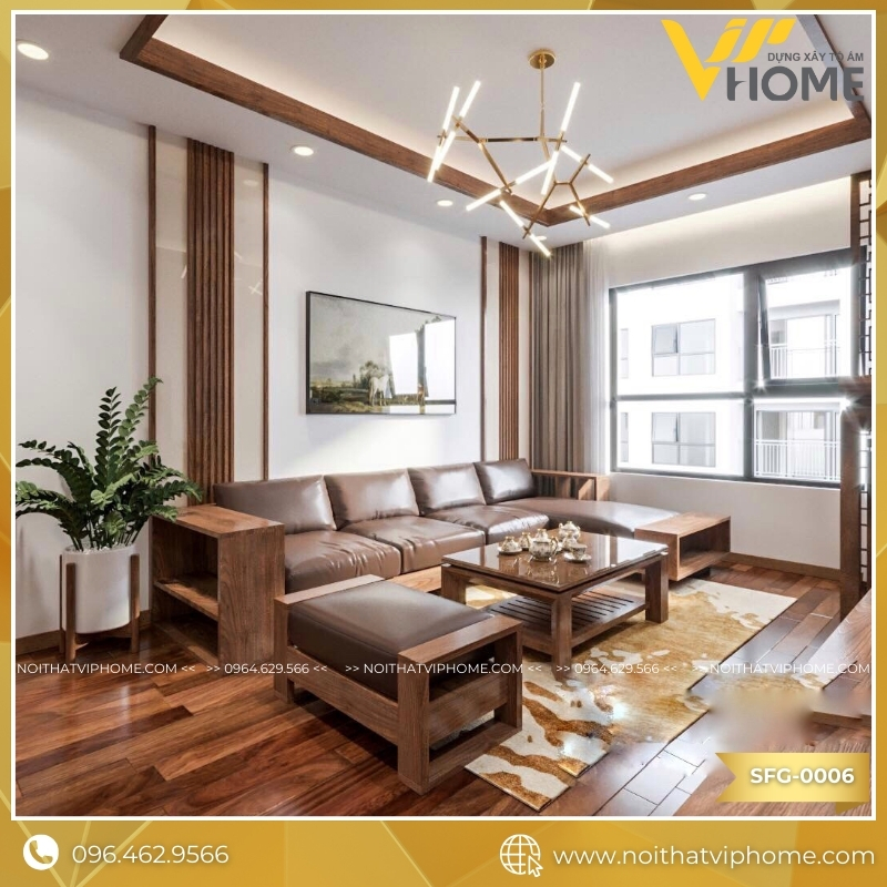 SOFA GỖ GÓC L SFG-0006