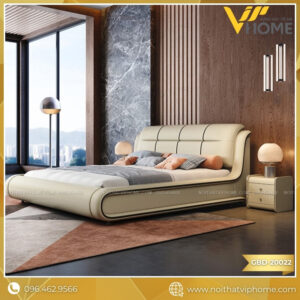 GIƯỜNG ĐÔI BỌC DA CAO CẤP-GBD-20022