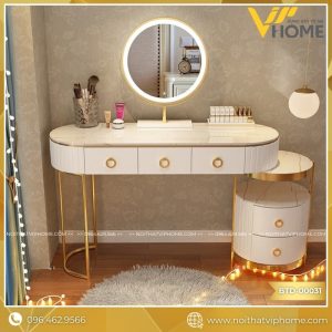 BÀN TRANG ĐIỂM HÀN LED CAO CẤP BTD-00031