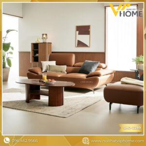 DAHLIA – SOFA VĂNG DA 2 CHỖ TỰA LIỀN SHD-2289