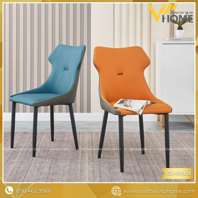 GHẾ ĂN NHẬP KHẨU BỌC DA CAO CẤP GA-00002