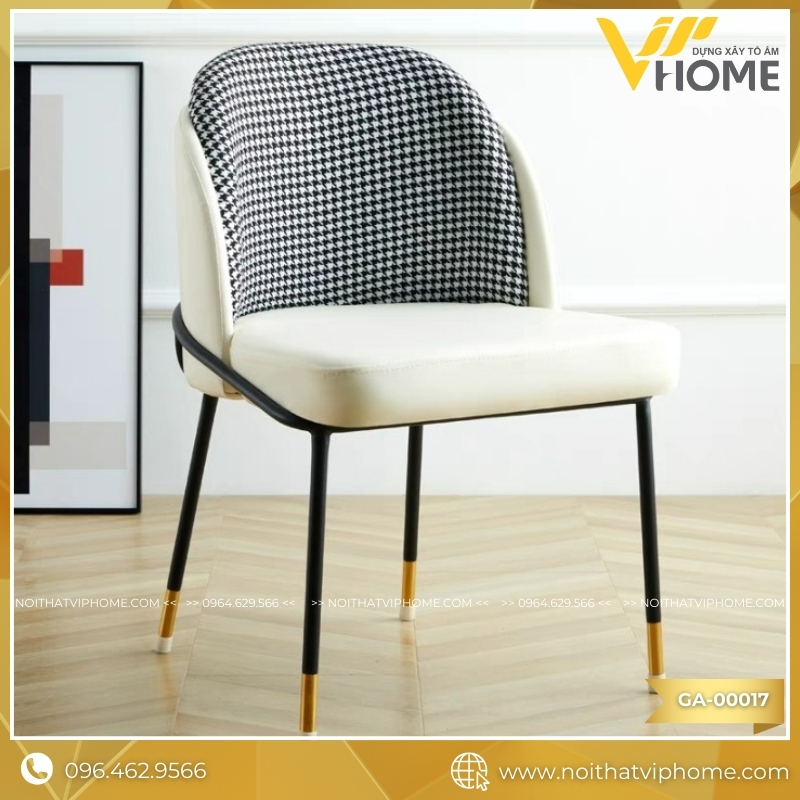 GHẾ ĂN NHẬP KHẨU BỌC DA CAO CẤP GA-00017