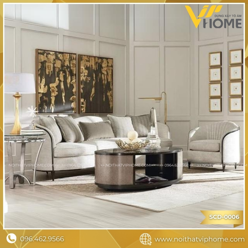 SOFA TÂN CỔ ĐIỂN SCD-0006