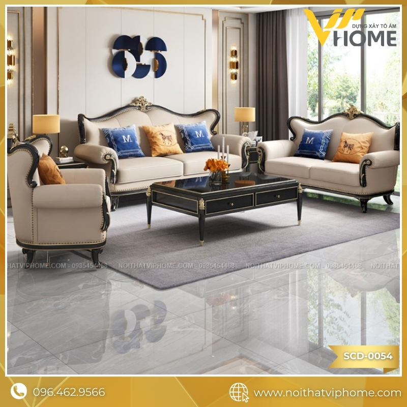 SOFA TÂN CỔ ĐIỂN SCD-0054