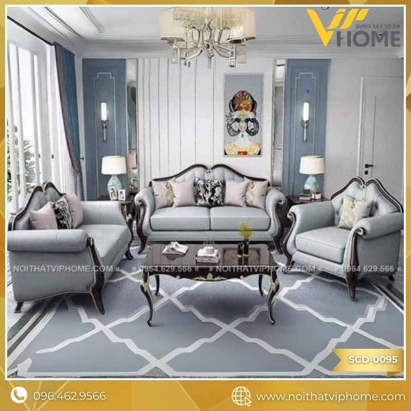 SOFA TÂN CỔ ĐIỂN SCD-0095