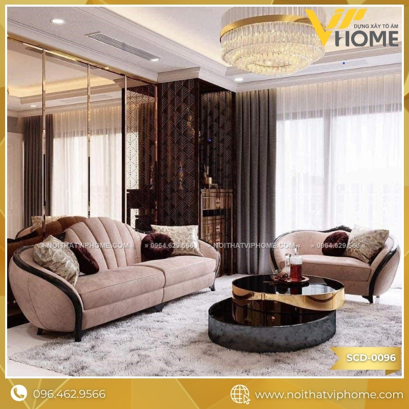 SOFA TÂN CỔ ĐIỂN SCD-0096