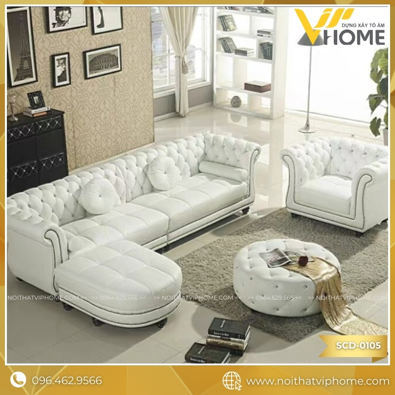 SOFA TÂN CỔ ĐIỂN SCD-0105