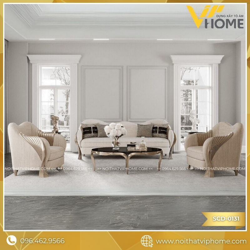 SOFA TÂN CỔ ĐIỂN SCD-0131