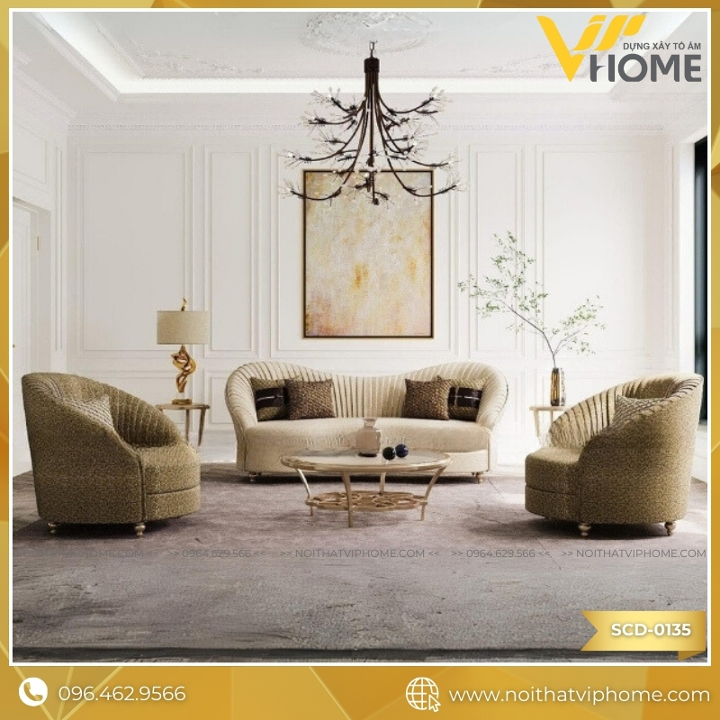 SOFA TÂN CỔ ĐIỂN SCD-0135