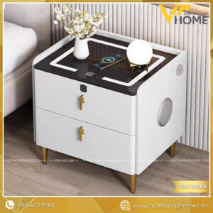 TAB ĐẦU GIƯỜNG THÔNG MINH KHÓA VÂN TAY KẾT HỢP SẠC CẢM ỨNG TDG-00001