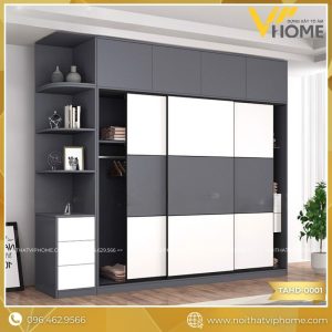 TỦ QUẦN ÁO HIỆN ĐẠI CAO CẤP TAHD-0001
