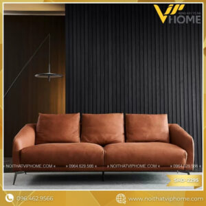 VERANO – SOFA VĂNG DA 3 CHỖ TỰA LIỀN SHD-2295