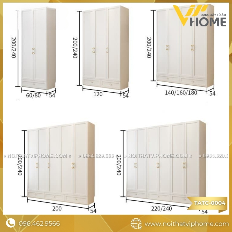 tủ quần áo tân cổ điển