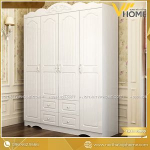 TỦ QUẦN ÁO TÂN CỔ ĐIỂN SANG TRỌNG TATC-0008