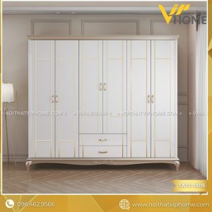 TỦ QUẦN ÁO TÂN CỔ ĐIỂN SANG TRỌNG TATC-0015