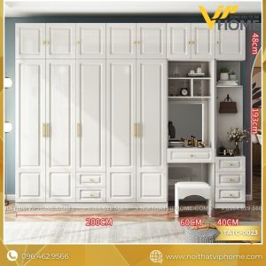 TỦ QUẦN ÁO TÂN CỔ ĐIỂN SANG TRỌNG TATC-0023