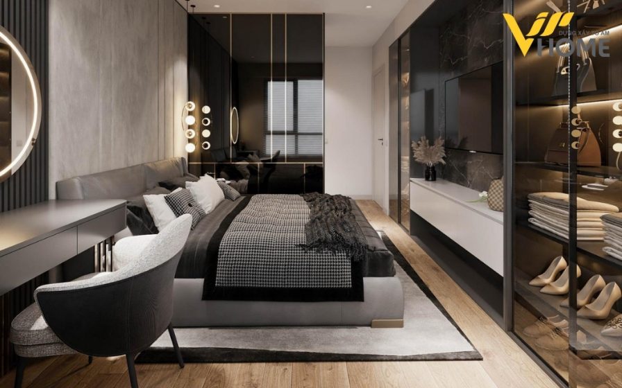 QUYẾN RŨ VỚI PHONG CÁCH HIỆN ĐẠI CĂN HỘ BERRIVER LONG BIÊN 8 noi that can ho chung cu berriver long bien 8