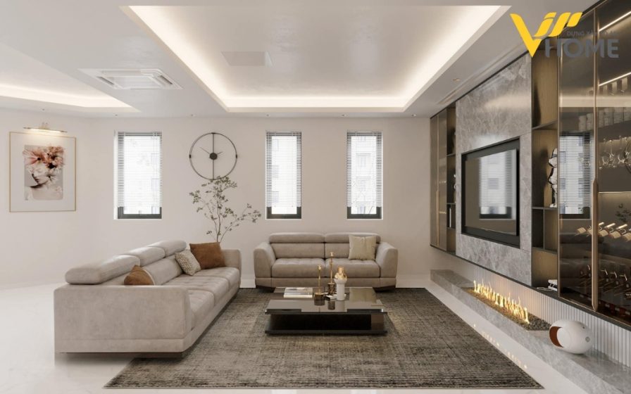 THIẾT KẾ NỘI THẤT KĐT MỚI PHÚ LƯƠNG 1 noi that can ho chung cu kdt moi Phu Luong 180m2 1
