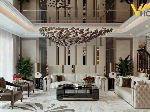 THIẾT KẾ NỘI THẤT BIỆT THỰ GELEXIMCO-400M2