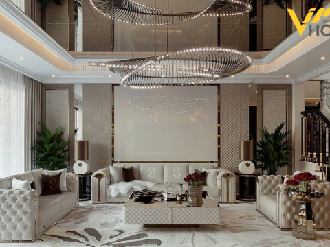 THIẾT KẾ NỘI THẤT BIỆT THỰ GELEXIMCO-420M2