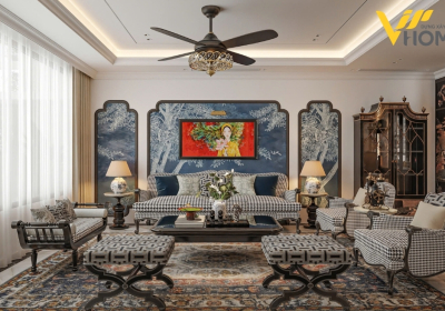 THIẾT KẾ NỘI THẤT BIỆT THỰ LONG BIÊN-450M2