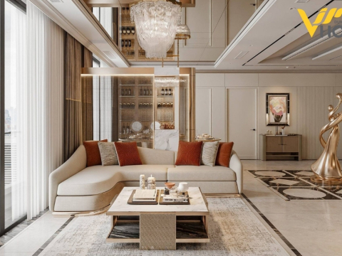 THIẾT KẾ NỘI THẤT CHUNG CƯ TIME CITY – 120M2