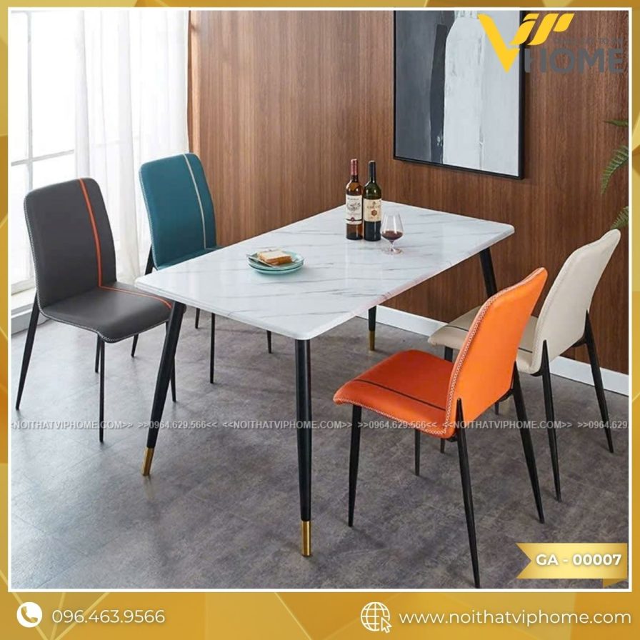 GHẾ ĂN NHẬP KHẨU BỌC DA CAO CẤP GA-00007